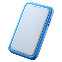 smartphone plastic 3d icons in cartoon plastic style minimal isolated on transparent white background, clipping path