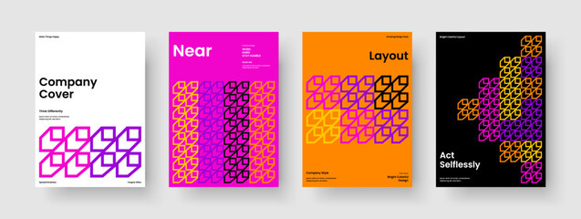 Fototapeta premium Abstract Business Presentation Layout. Creative Report Design. Isolated Book Cover Template. Background. Poster. Brochure. Banner. Flyer. Newsletter. Portfolio. Handbill. Notebook. Advertising