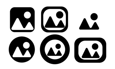 photo set of icons for design vector