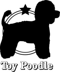 Toy Poodle dog silhouette,  dog, dog breeds, logo, vector, silhouette, logo design, animal, illustration, icon, sign, design, black,  symbol, pet