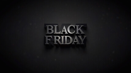 The ominous inscription Black Friday looms on a pitch-black canvas, evoking a sense of foreboding and urgency