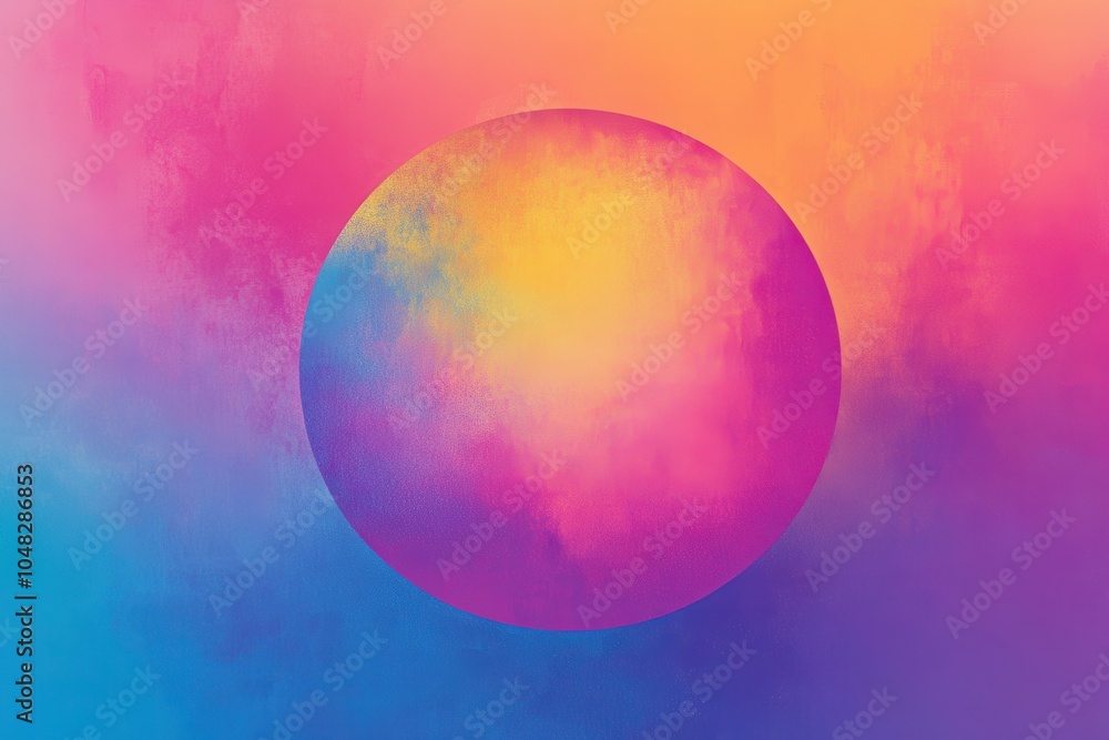 Poster color fusion, gradient orb, vector dusty noise pattern with shiny smudge for artistic backdrop. wate