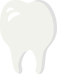 Obraz premium White tooth Illustration