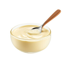 condensed milk isolated on white