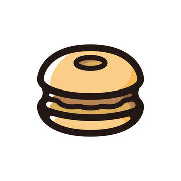 recommend clip art: Monaka outline icon for graphic design, apps and websites