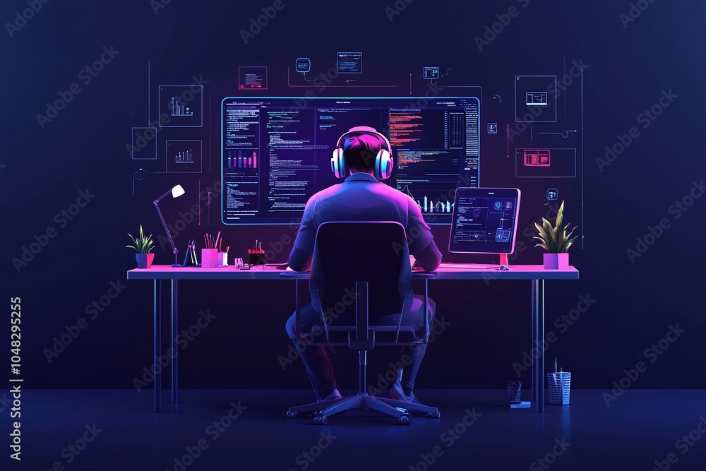 Poster animated svg icons being created on a digital canvas, web animation design, dynamic web content.