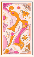 Geometric and Organic Doodle Tile and Carpet Designs with White Borders | Hand-drawn, Abstract, Floral, and Symmetrical Patterns in Soft Pastel and Earth Tones
