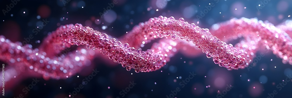 Fototapete mesmerizing digital waves of glowing cosmic energy particles in fluid motion,creating a captivating 
