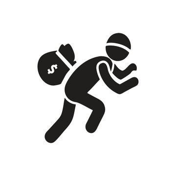 recommend clip art: Person carrying a sack on his back icon