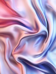 Obraz premium Abstract silky fabric texture in soft pastel colors, flowing and smooth, ideal for backgrounds and design projects.
