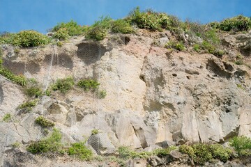 Rockfall Protection Net on Steep Slope Ensuring Slope Stability and Safety
