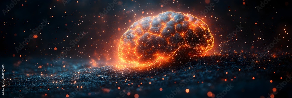 Aufkleber powerful celestial fireball eruption bursting with incandescent energy and shockwaves in the depths 