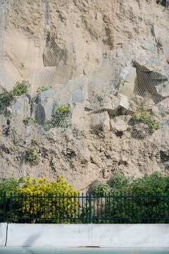 Rockfall Protection Net on Steep Slope Ensuring Slope Stability and Safety