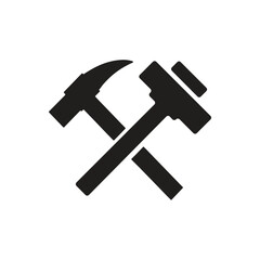 Sledgehammer Tool Vector Icon on white background