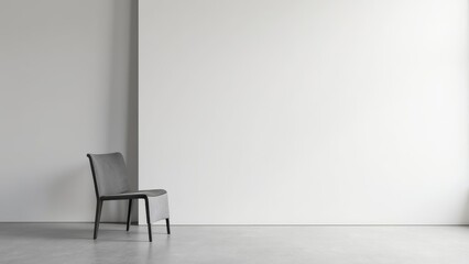 Elegant Simplicity: A Dining Chair in a Calm, Minimalist Setting