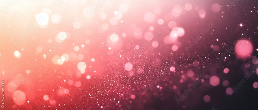 Poster dreamy abstract texture: soft pink and purple blurred lights with sparkling bokeh effect, perfect fo