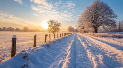 A snowy winter landscape