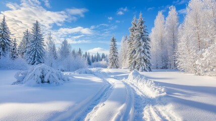 A snowy winter landscape