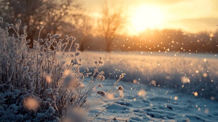 A snowy winter landscape