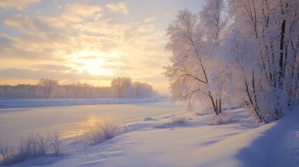 A snowy winter landscape