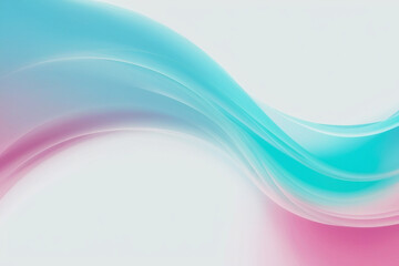 Fototapeta premium Elegant Gradient Waves of Blue and Pink, created by generative AI