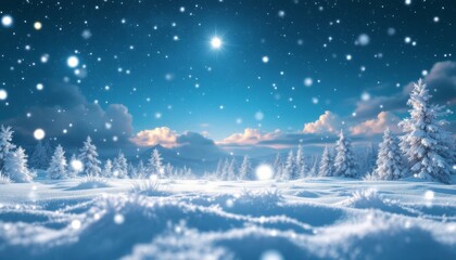 sample.jpegwinter landscape with trees and snow background in December night