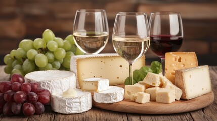 Elegant Wine and Cheese Display for Open House Ambiance