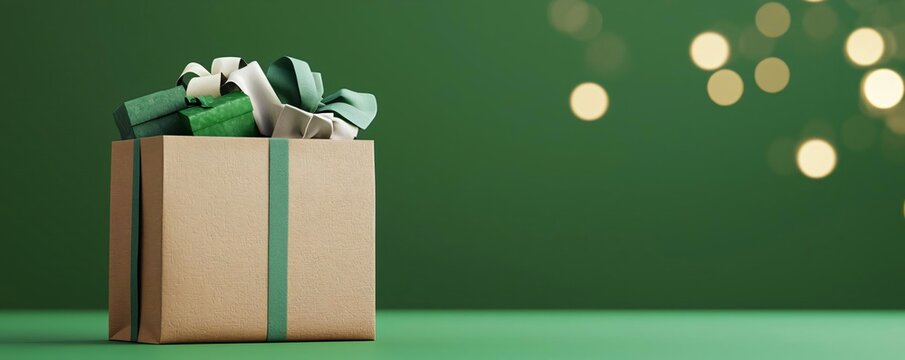 A beautifully wrapped gift box with elegant ribbons, perfect for celebrating special occasions and creating memorable moments.