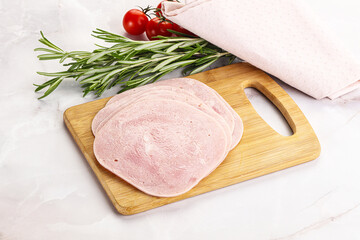 Sliced pork ham for sandwiches