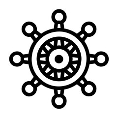 buddhism Line Icon