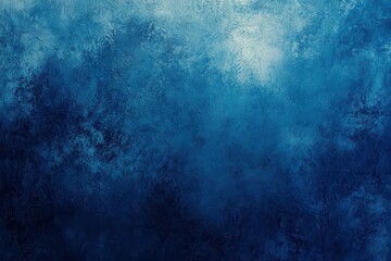 Fototapeta premium Deep navy textured gradient backdrop featuring a grainy effect, ideal for a softened light header or poster layout. Suitable for advertisements or digital presentations