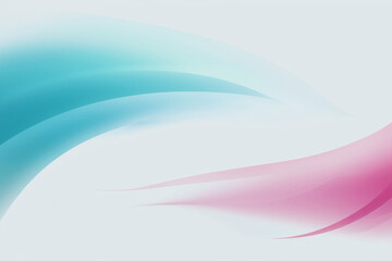 Fototapeta premium Elegant Gradient Waves of Blue and Pink, created by generative AI