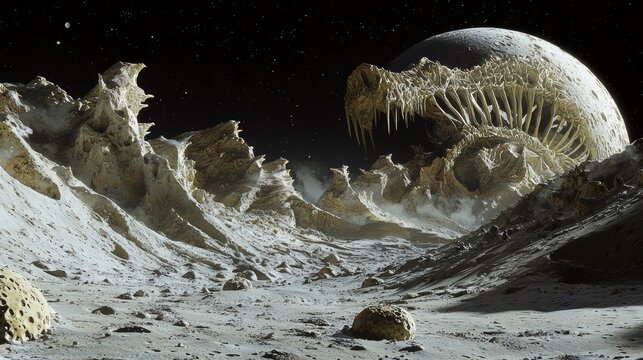 Enchanting Lunar Wildlife: Fantastical Creatures Thriving in the Harsh Lunar Environment