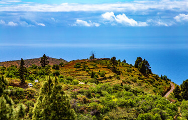 Fototapeta premium Gofio Mill, Las Tricias, Island La Palma, Spain, Europe.
