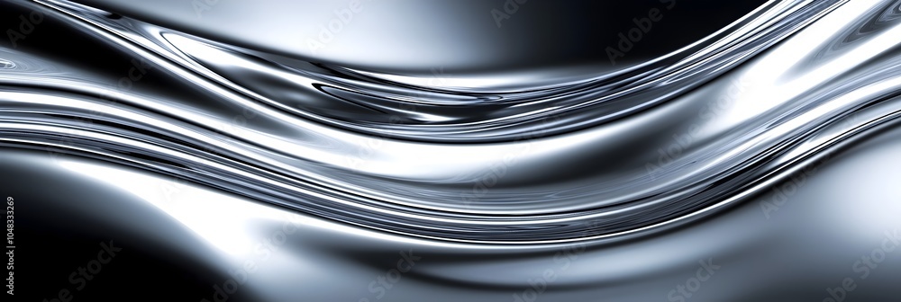 Poster elegant metallic texture featuring soft subtle reflections and gradients with a smooth polished surf