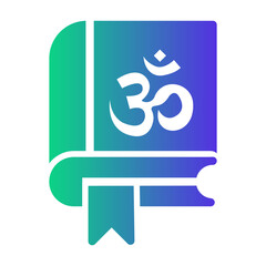 vedas book Gradient icon
