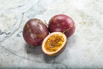 Fresh ripe sweet tropical Maracuya