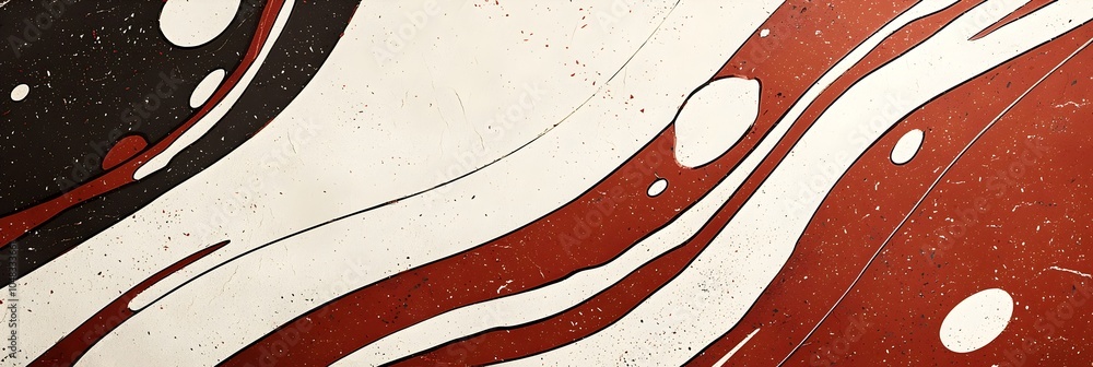 Poster captivating and fluid liquid marble effect with smooth flowing lines of vibrant shimmering color cre