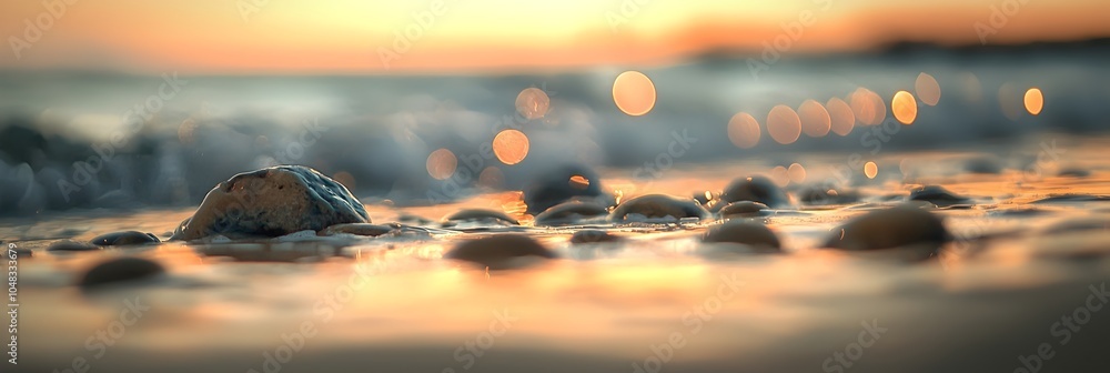 Poster soft blurry background with mesmerizing bokeh lights in various vibrant colors creating a dreamy out
