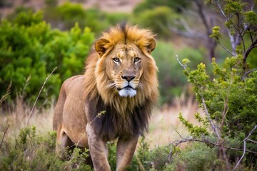 Obraz premium Wild Lion in Nature