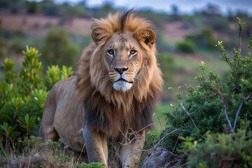 Obraz premium Wild Lion in Nature