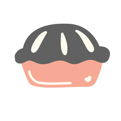 Stickers stamps Thanksgiving season holiday autumn icons symbols 