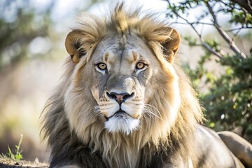 Fototapeta premium Wild Lion in Nature
