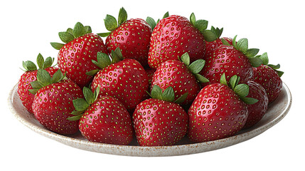 strawberries on a plate