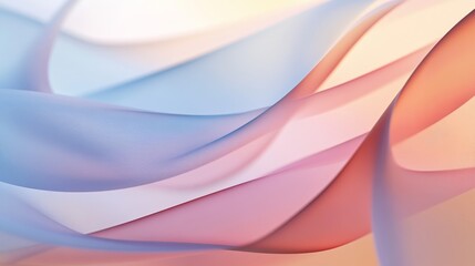 Soft Abstract Layers in Pastel Colors