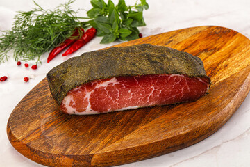 Delicous tasty dry pork jerky