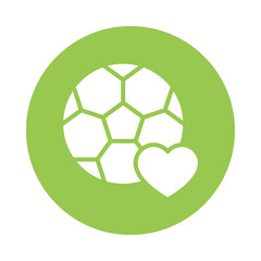 Fototapeta premium Sports Volunteering vector Gylph Circle Design icon. Volunteering Symbol on White background EPS 10 File