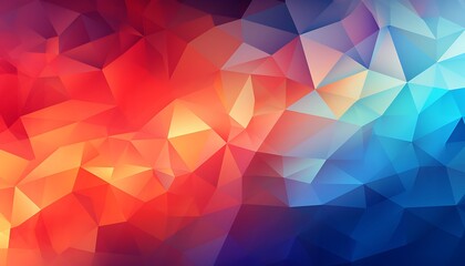 Fototapeta premium A colorful blend of geometric shapes creating a dynamic and modern abstract background, perfect for design projects