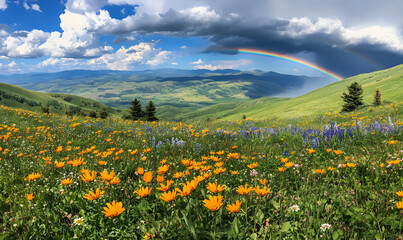 Spectacular Nature and Scenic Wonders: Golden Hour Sunsets, Lush Forests, Tranquil Beaches, and Vibrant Fields of Flowers in Stunning Views