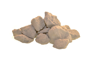 cement isolated on white background